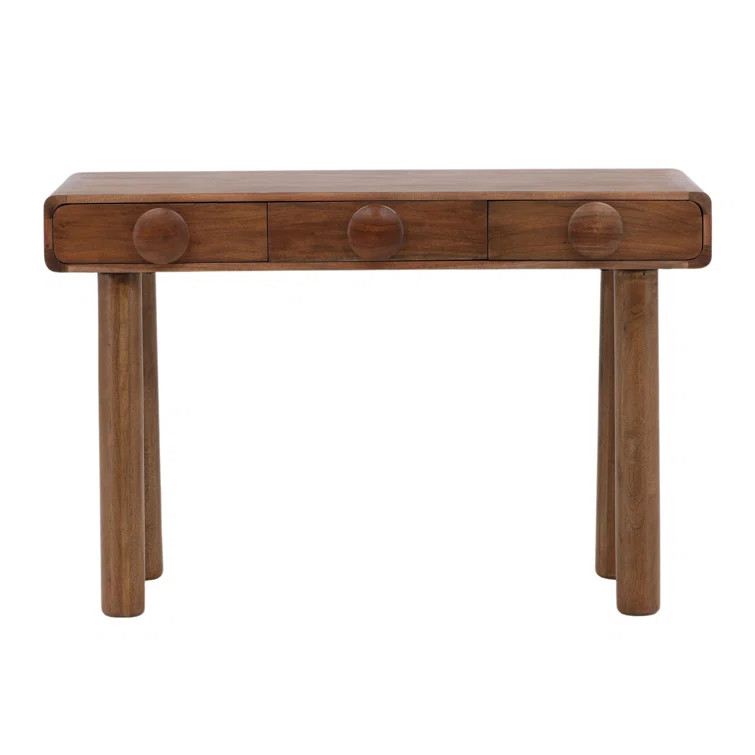 Rosie 47" Wide Writing Desk, Brown | Wayfair North America