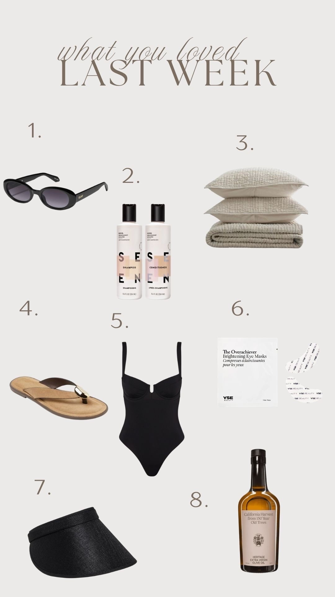 What you loved last week! All of my favorites for summer.