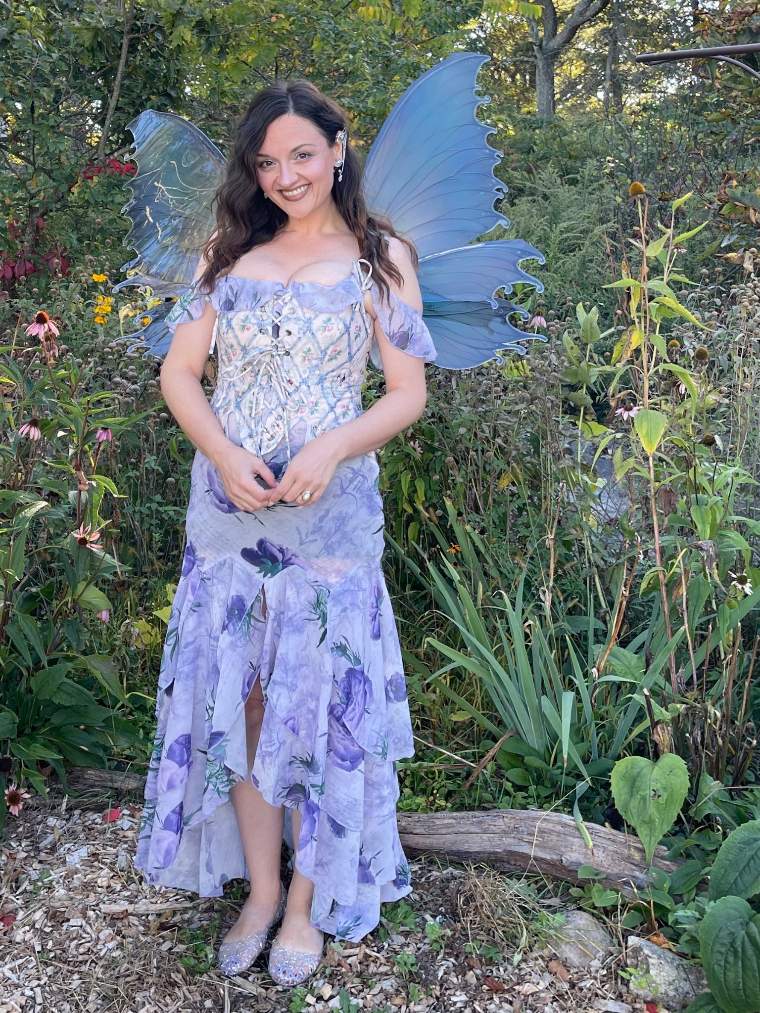 Linking what I can from my ren faire look! There are a few sizes left in the corset. The shoes are comfy and I highly recommend. The wings are beautiful (I got compliments all day) and they’re so sturdy! 

Renaissance Festival, pastel outfit, renaissance corset, shipwrecked corset, blue fairy wings, jellies, jelly shoes, trellis corset 

#LTKTravel #LTKSeasonal