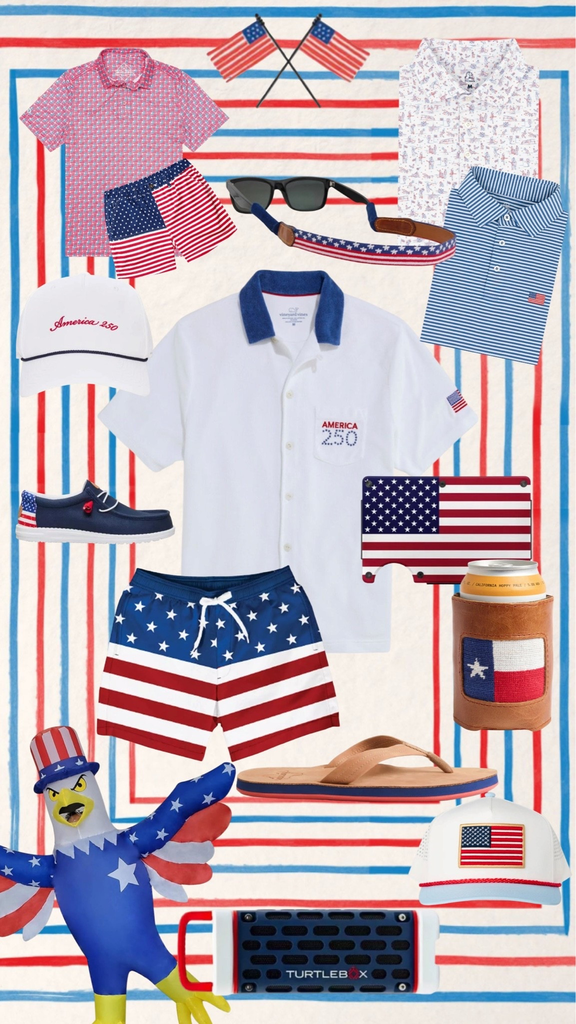 RED WHITE & BLUE 🇺🇸

#LTKSeasonal #LTKSwim #LTKMens