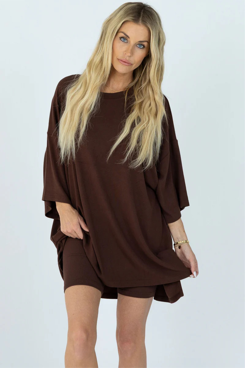 All Weekend Long Set Brown | The Foxy Kind