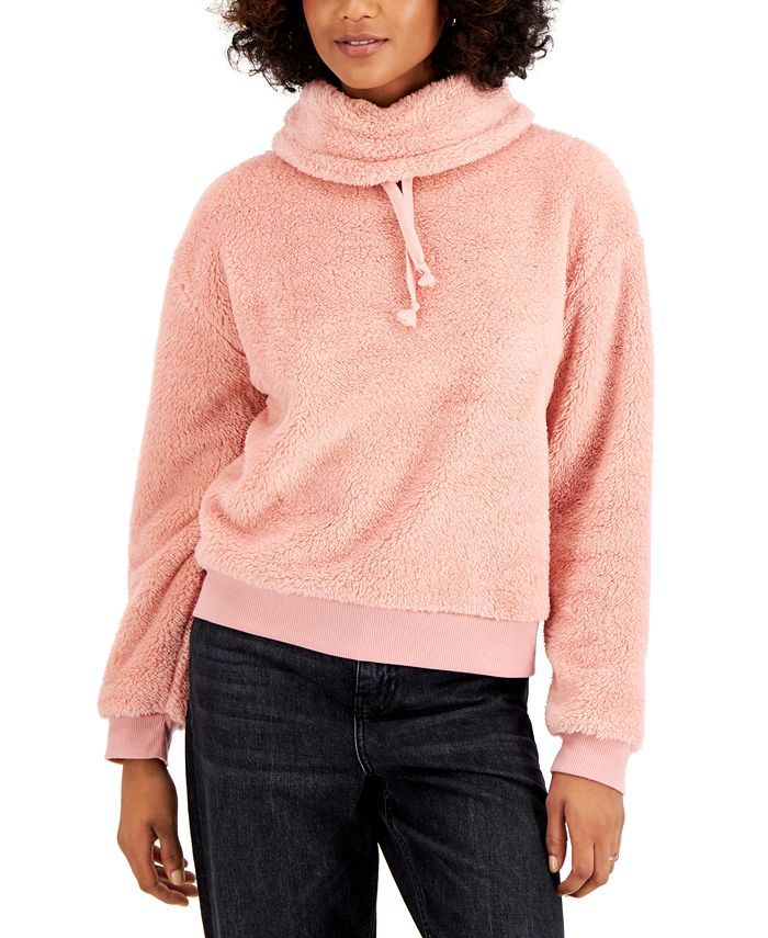 Planet Gold Juniors' Fleece Cowlneck Sweatshirt & Reviews - Tops - Juniors - Macy's | Macys (US)