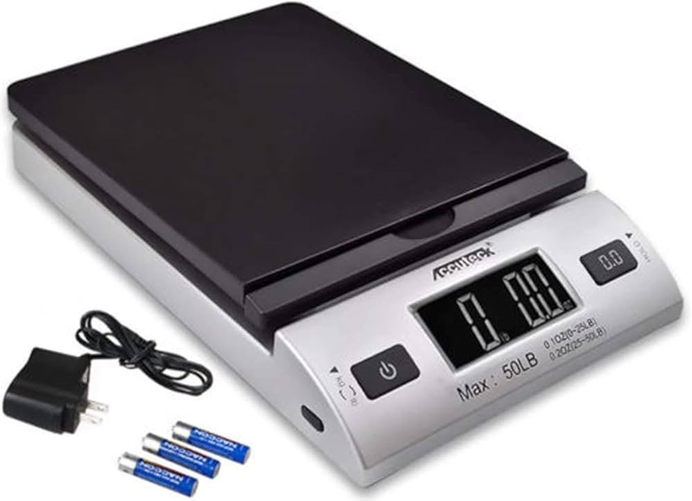 Accuteck 8250 High Accuracy Digital Shipping Scale and Postal Scale, 0.1oz Precision, 50Lb | Amazon (US)