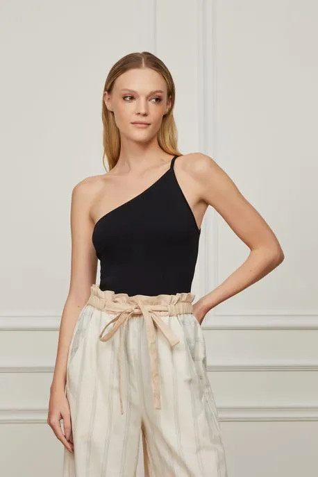Blusa Com Um Ombro Só De Tricot Basic | Animale (BR)