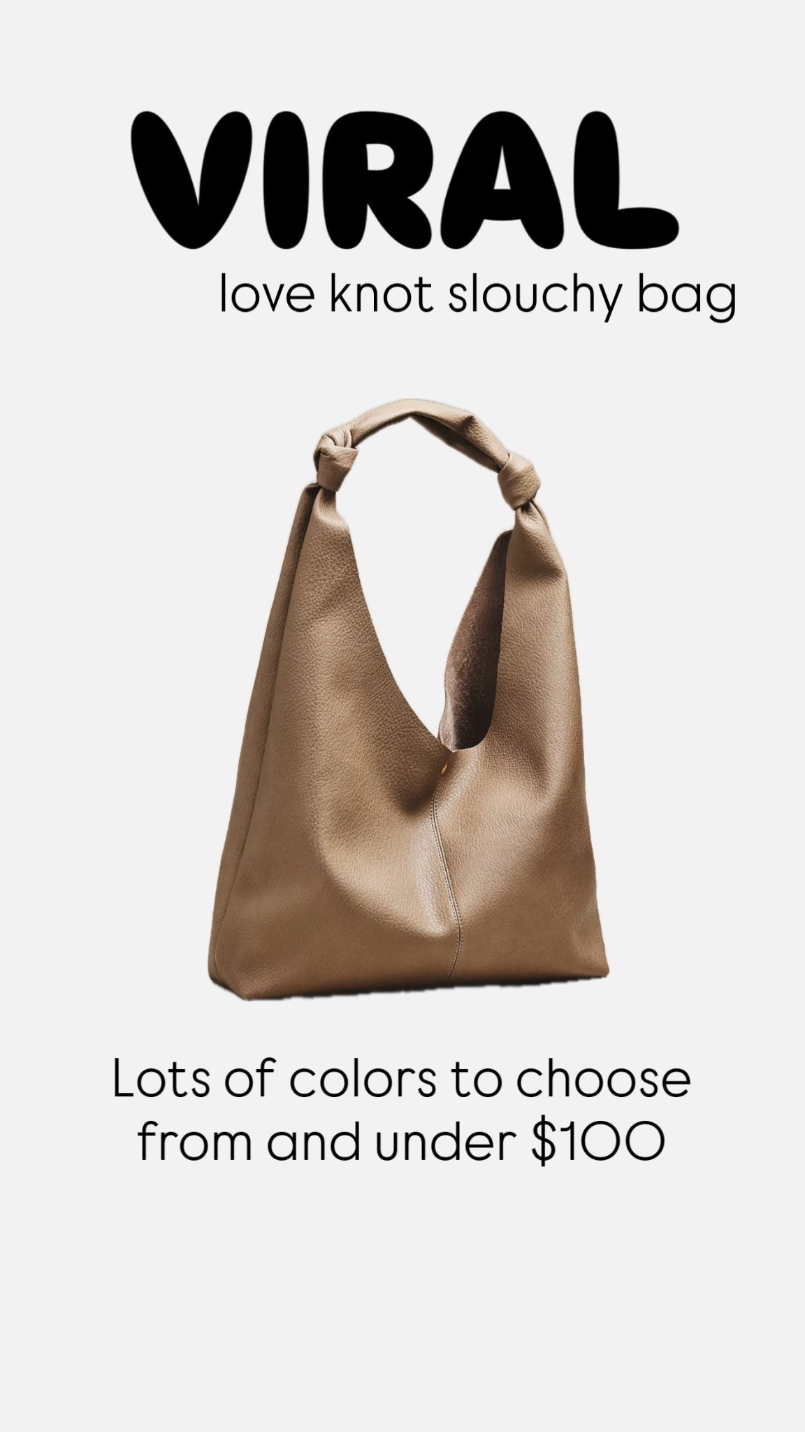 Love knot slouchy bag 

#LTKSeasonal #LTKFindsUnder100 #LTKU