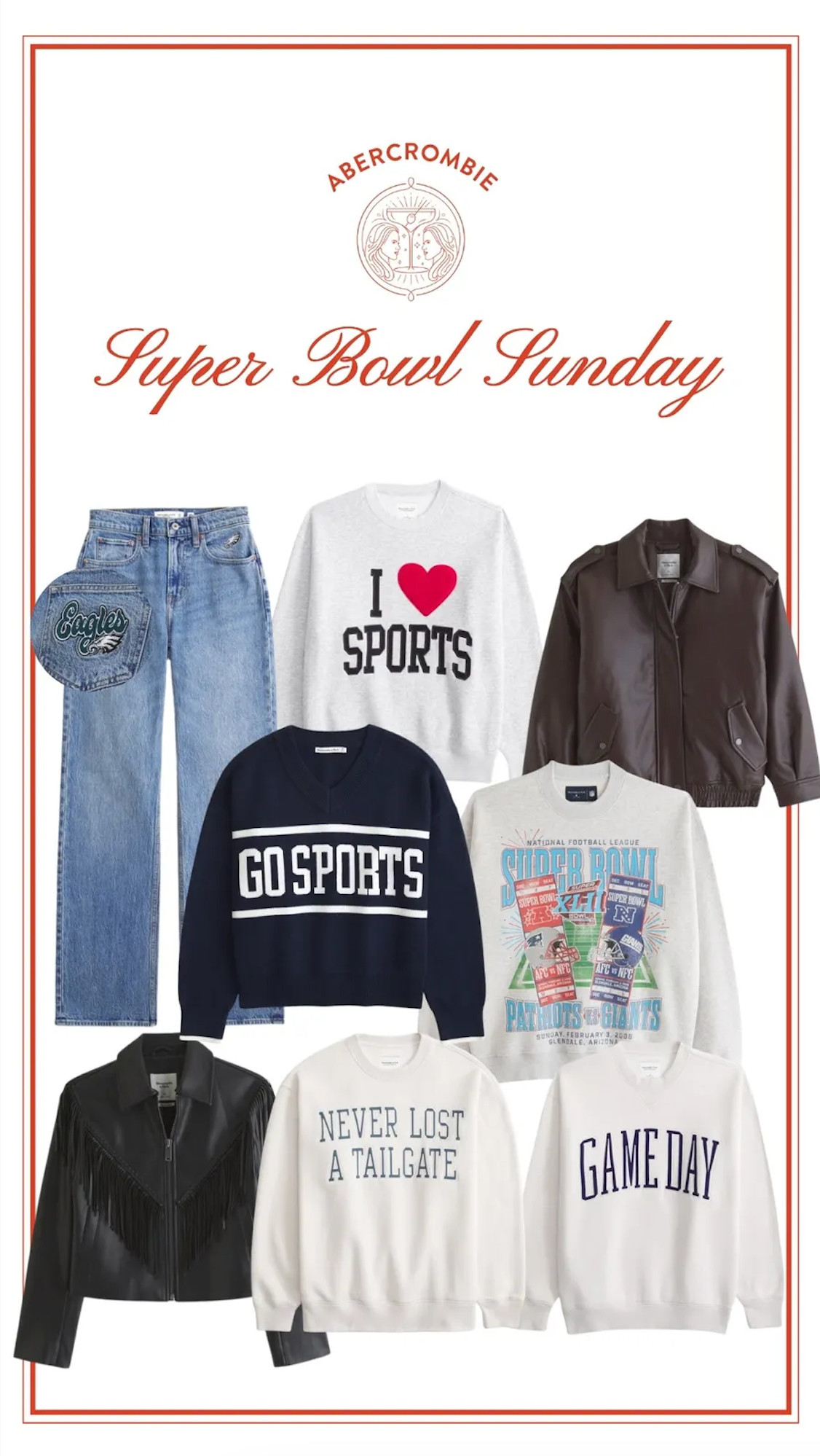 Abercrombie sale alert! Perfect time to grab Super Bowl favs for 20% off!  

 

#LTKootd #LTKSeasonal #LTKSaleAlert