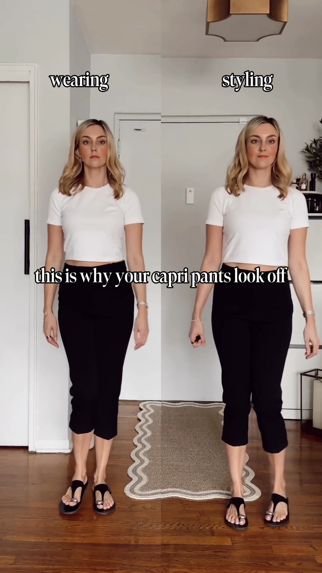 Pls, don't be afraid to wear capri pants this spring. Styling them wrong is exactly the reason why they have been sitting in your closet untouched. 

One small styling change and suddenly they look chic, intentional, and way more expensive than they actually are 😮‍💨

Wearing size S! 

Capri pants outfit • spring outfit • black capri •spring 2026 capri trend  • ootd • styling tips • styling hack



#LTKgrwm #LTKdayinmylife #LTKootd