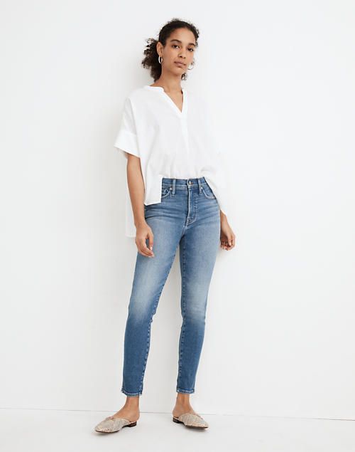 10" High-Rise Skinny Crop Jeans in Sheffield Wash | Madewell