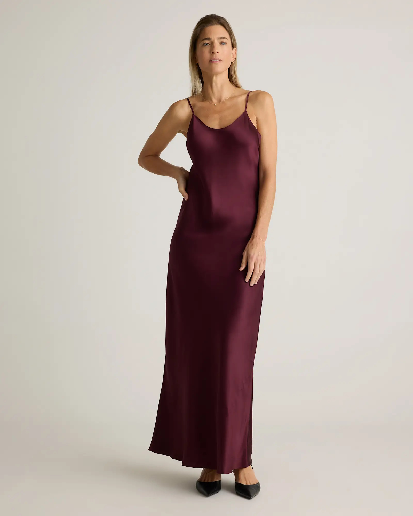 100% Washable Silk Maxi Slip Dress | Quince