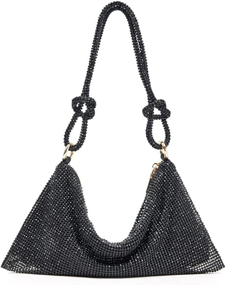 Women Rhinestone Handbag Chic Evening Purse Shiny Hobo bags | Amazon (US)