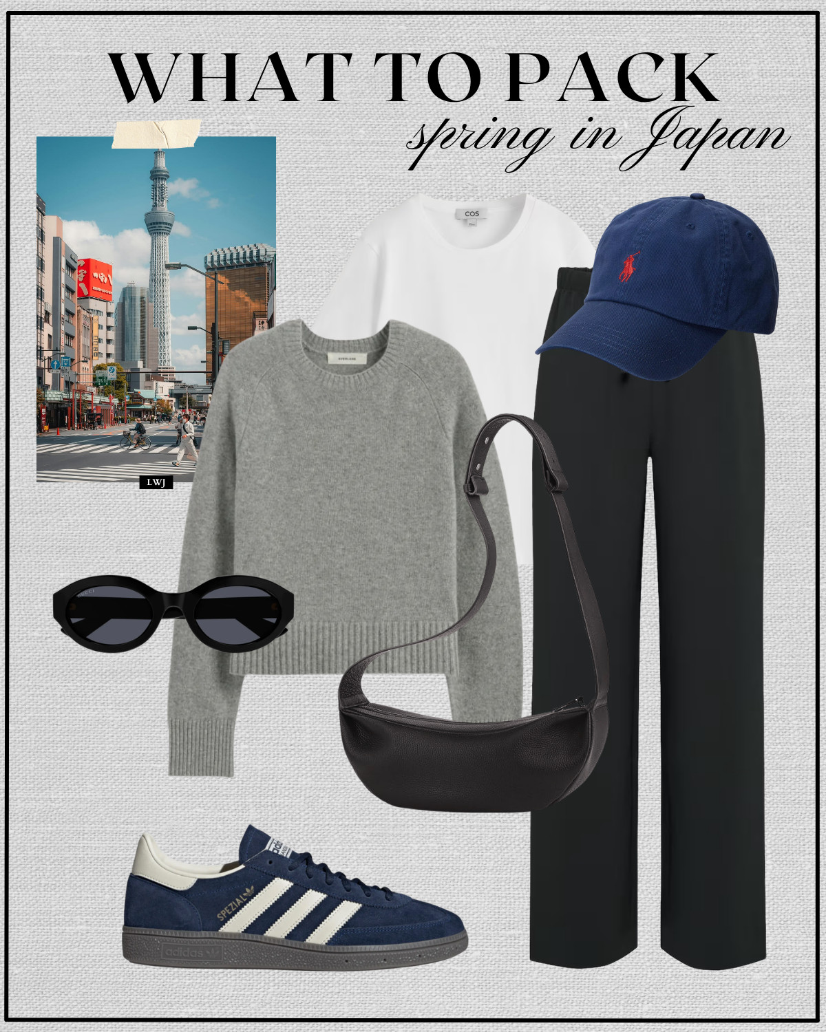 spring outfit inspo for japan

gray sweater / tee / baseball hat / aritzia lodge pants / adidas handball spezial sneakers / gucci sunglasses / minimal leather crossbody 

 

#LTKTravel