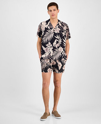 Hugo Boss Men's Beach Shirt & Piranha Swim Trunks - Macy's | Macy's