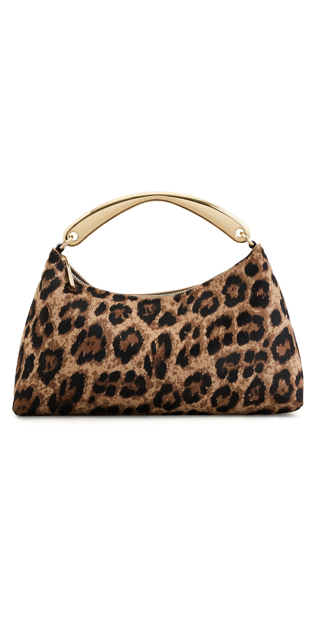 Mansur Gavriel Metal Handle Rhea Bag Leopard One Size | Shopbop