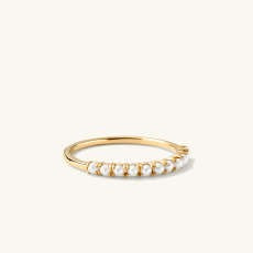 Pearl Half Eternity Ring - C$300 | Mejuri (Global)