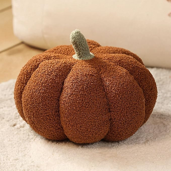 Stuffed Pumpkin Fluffy 8 inch Halloween Pumpkins Plush Toys Soft Pumpkin Throw Pillow Gifts for H... | Amazon (US)