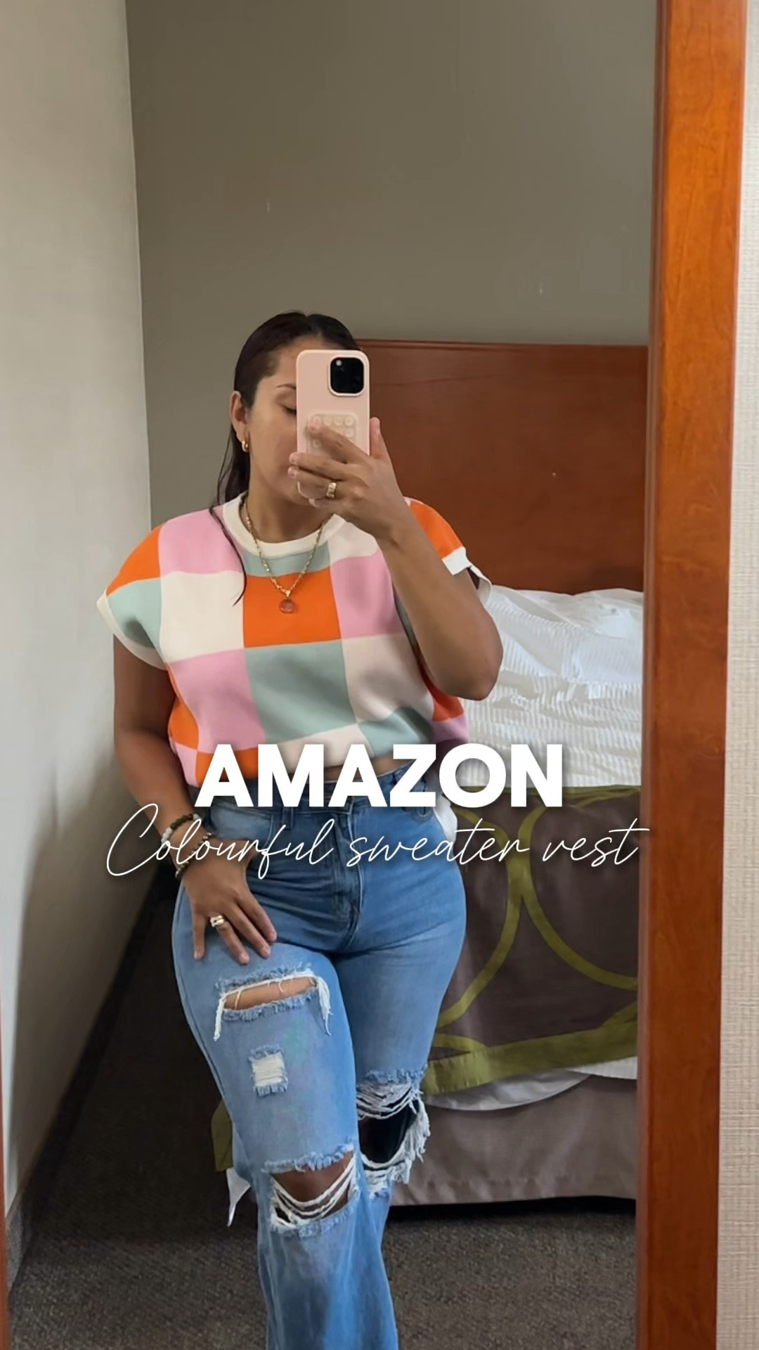 Cute colourful sweater vest. Bringing some colour to this autumn season🤍

Amazon fashion finds | try on | petite curvy fashion | Amazon fashion | sweater vest | casual look

#LTKcanada #LTKstyletip #LTKcurves