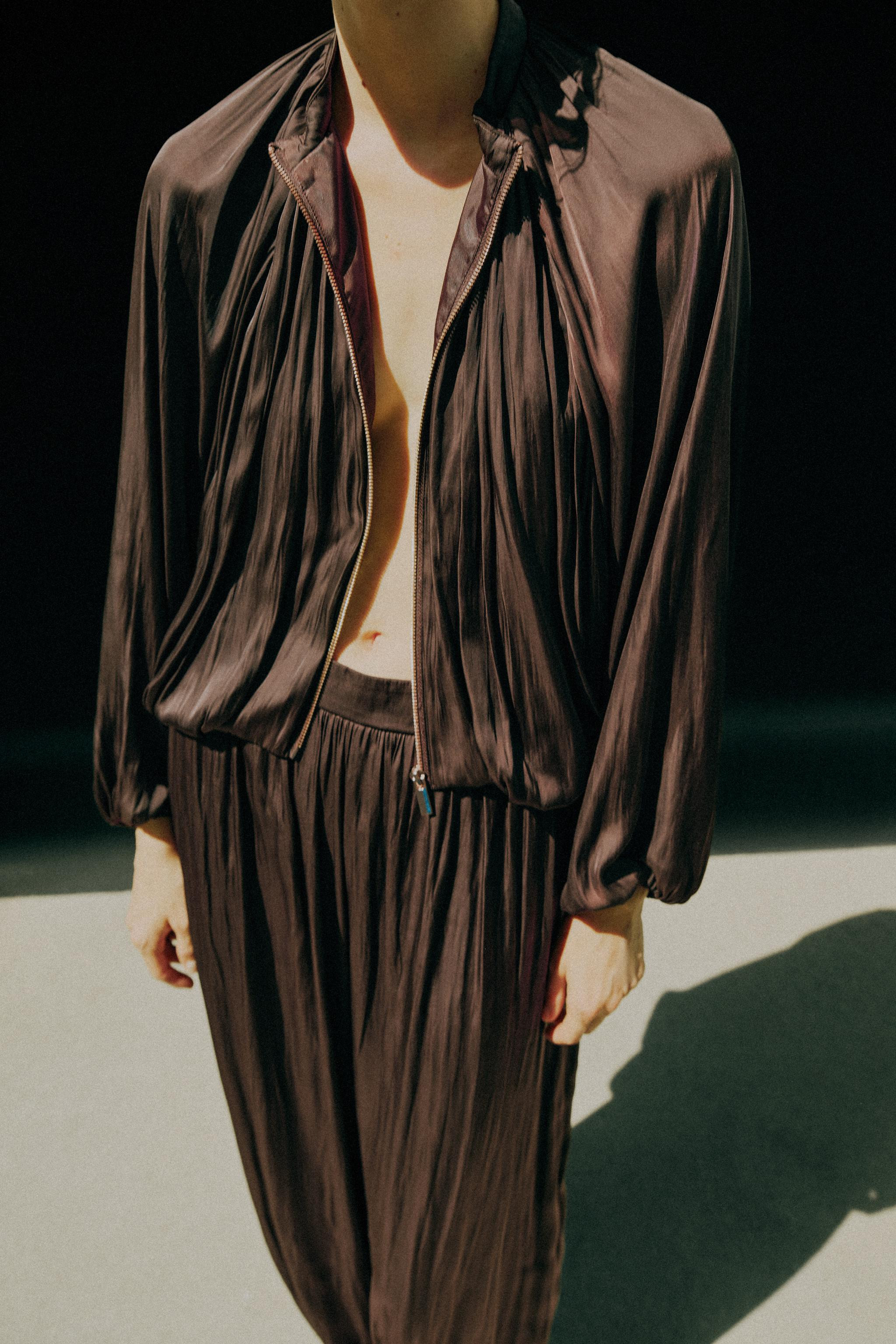 SATIN SAROUEL TROUSERS | Zara UK