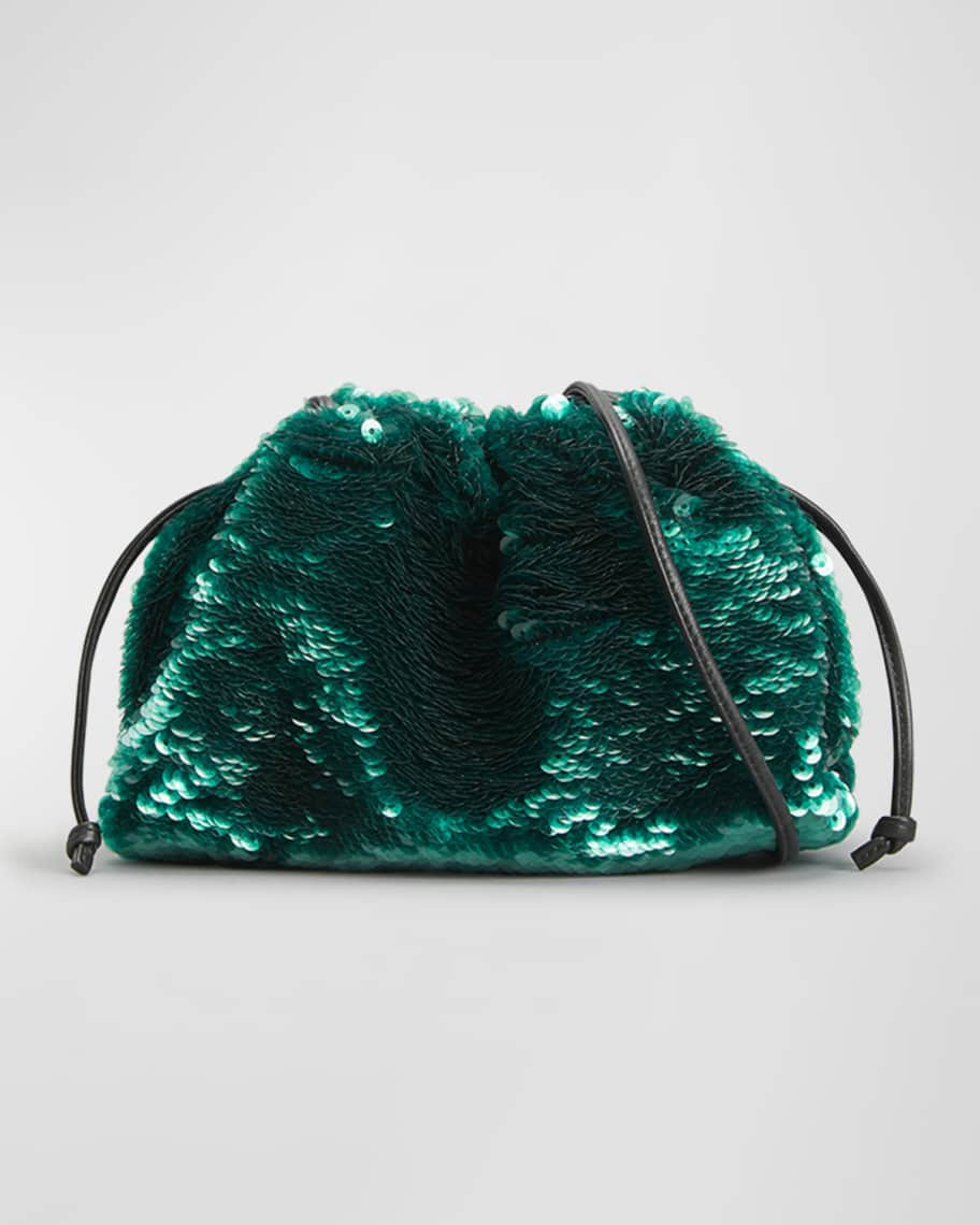 Bottega Veneta Mini Sequin Pouch Clutch Bag | Neiman Marcus