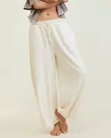 Aerie Baggy Barrel Leg Fleece Pant | Aerie