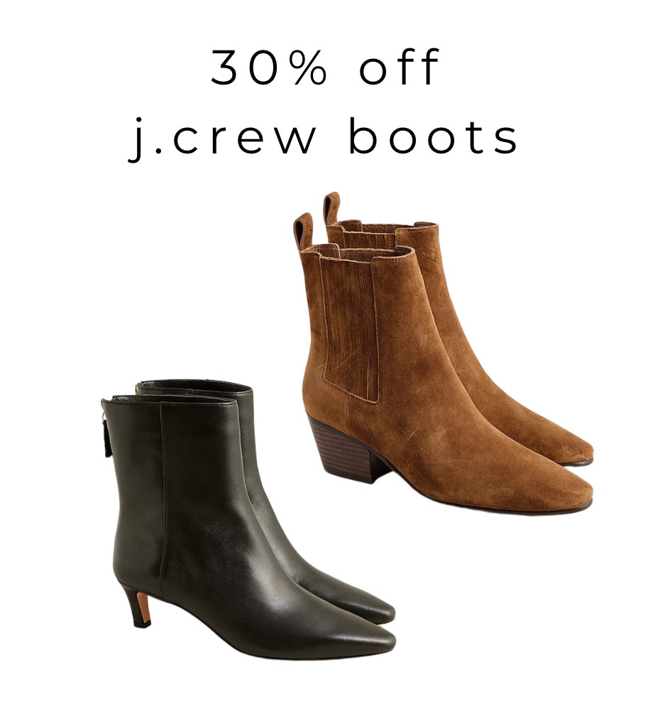 30% off J.Crew boots 

#LTKsalealert