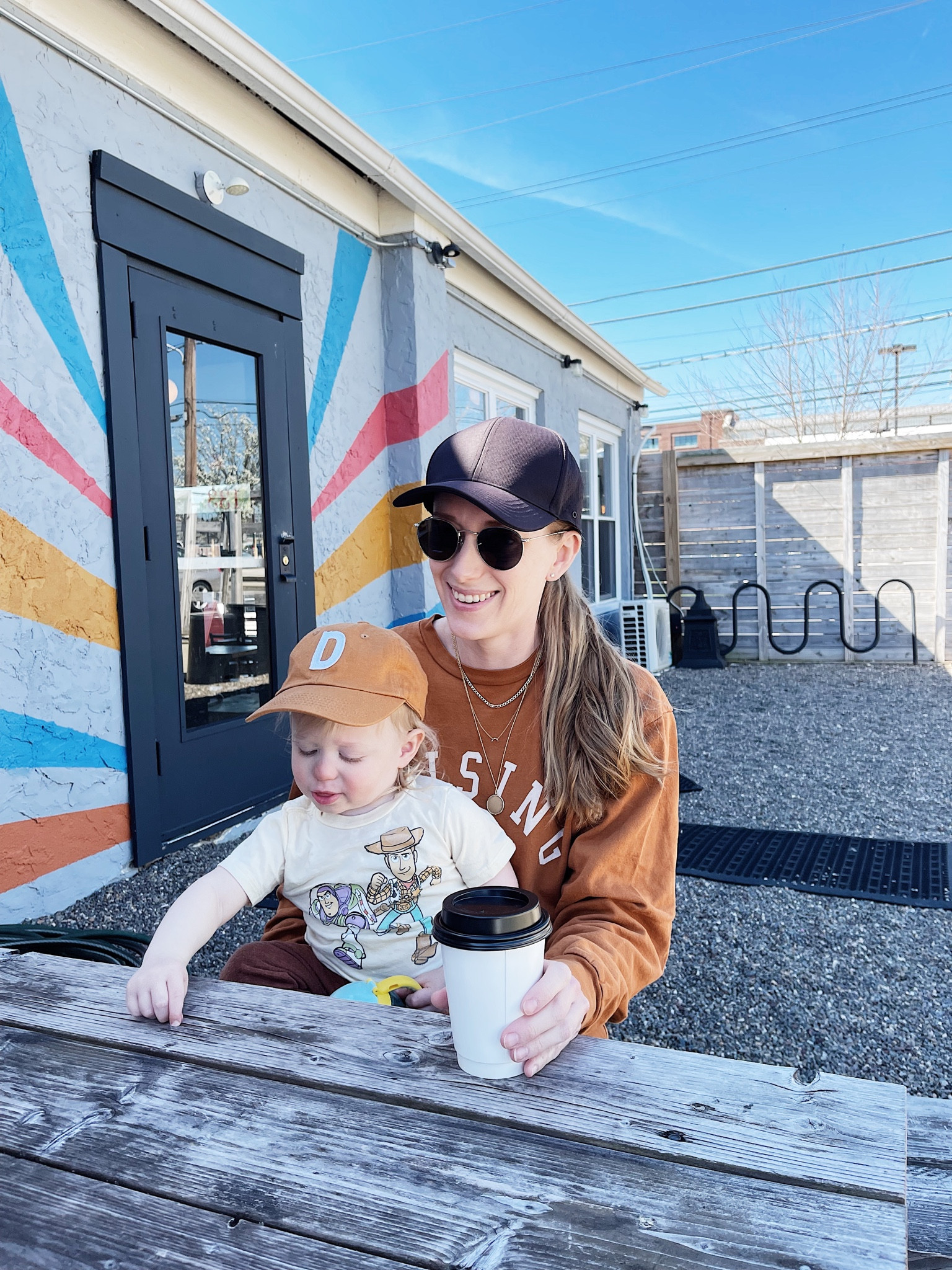 Coffee date with Dukey 💘 Amazing day to be outside. Spring is the best minus the allergies 😜 

#LTKfamily #LTKkids