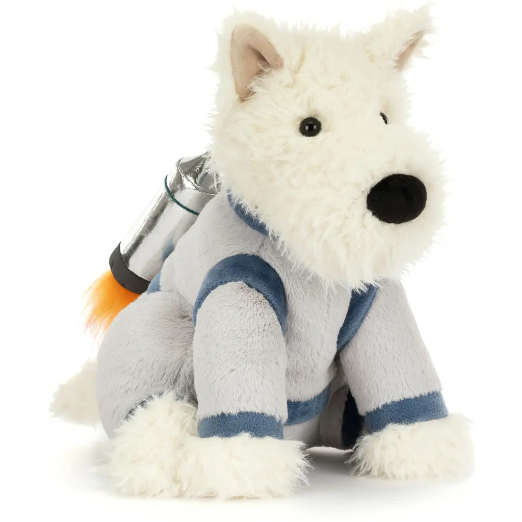Jellycat Munro Scottie Dog Space Plushie in White at Nordstrom | Nordstrom