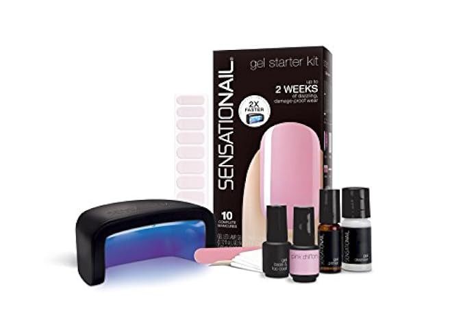 Sensationail gel polish starter kit - pink chiffon | Amazon (US)