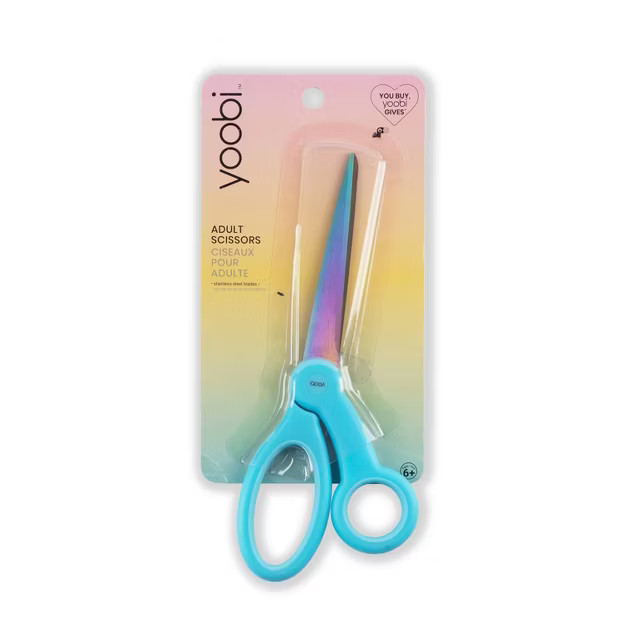Yoobi™ Adult Scissor Blue Oil Slick | Target