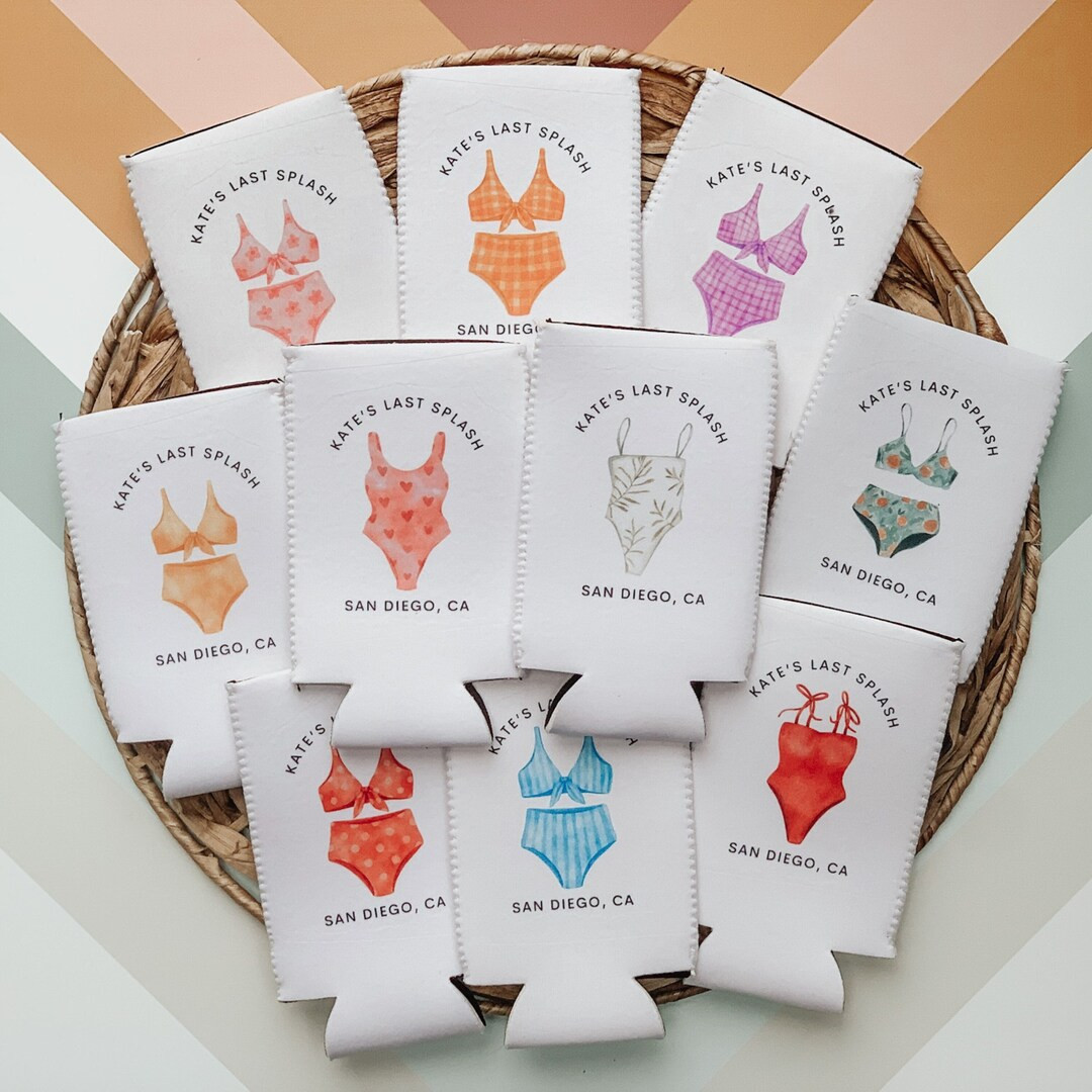 Tropical Bachelorette Party, Custom Can Cooler, Beach Bach, Beach Bachelorette Party, Beach party... | Etsy (US)