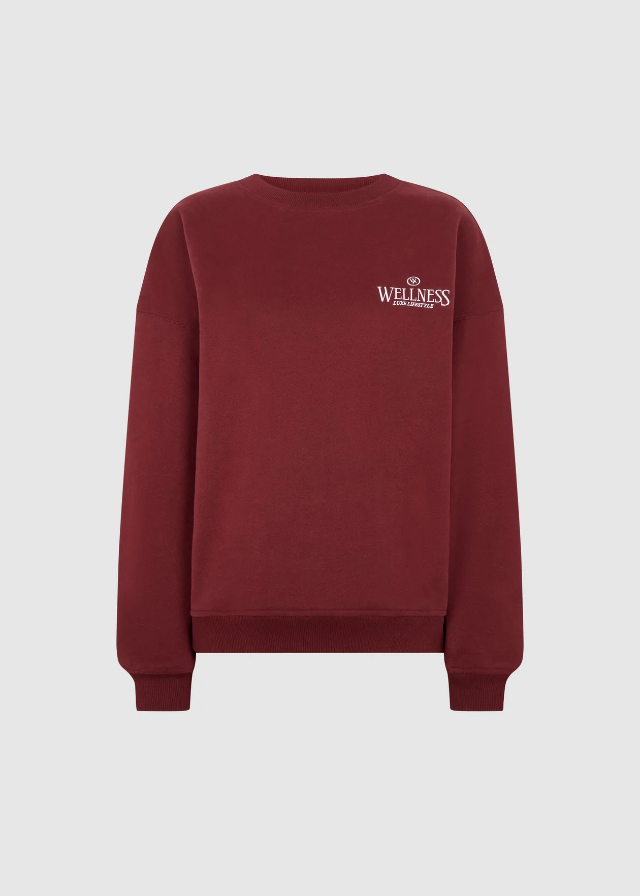 RELAXED CREWNECK JUMPER - CHERRY | WAT The Brand