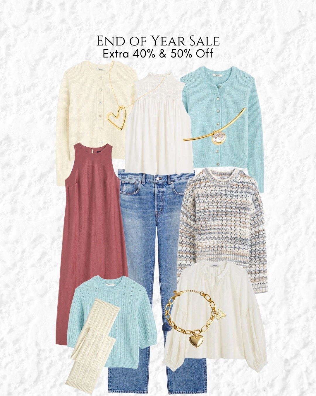 Madewell End Of Year Sale- Extra 40% & 50% off 

Great deals on your favorites! 🤍

#LTKSaleAlert #LTKTravel #LTKFindsUnder100