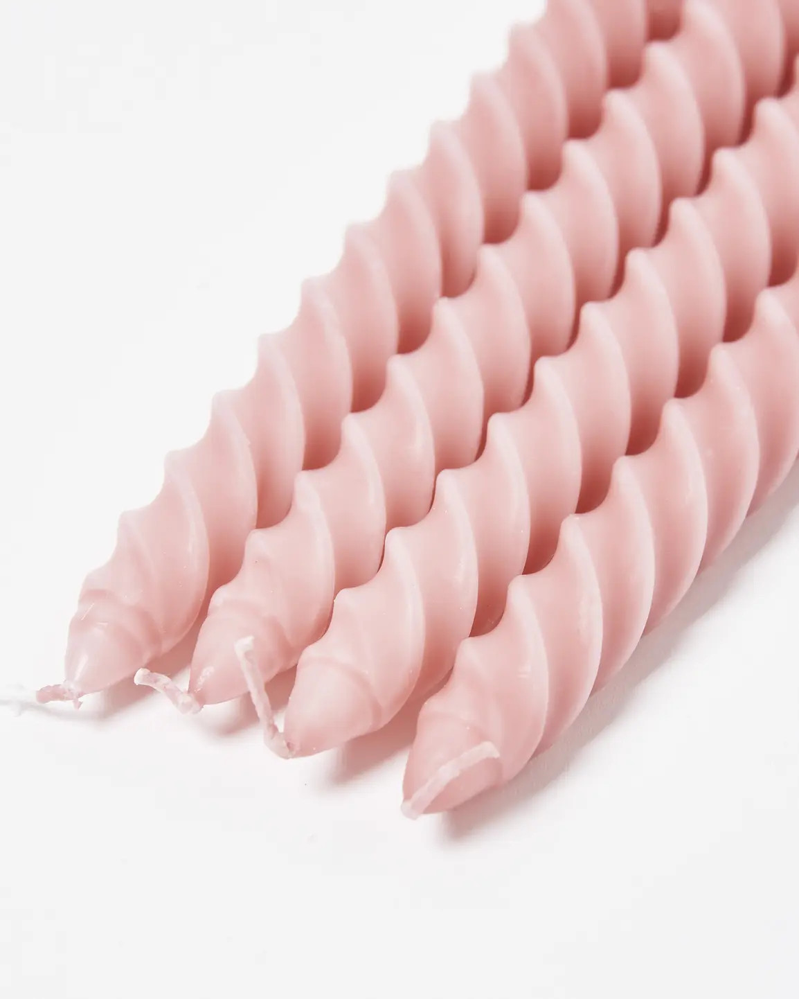 Ada Twist Pink Dinner Candles Set of Four | Oliver Bonas (Global)