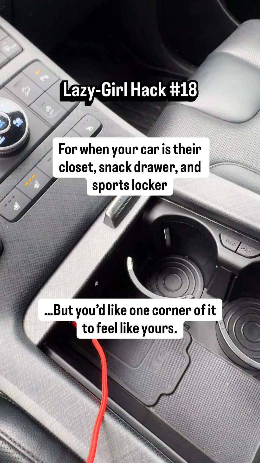 You deserve more than being the default carpool driver with your bag on the floor, your water bottle tipping over, and your jacket crumpled under someone’s cleats.

I’m giving you 25 Lazy-Girl Hacks so your spaces feel lighter before January even starts.

Here’s how I made my mom car feel a little more like mine:

✅ A water bottle adapter so any bottle fits and I never forget to bring it
✅ Hooks that clip to the headrest so my bag stays upright and easy to grab
✅ A backseat friendly trash collector so the mess stays at a minimum and not hanging out with me on the front seat.

Because your space matters. Even if it’s the front seat.

#LTKGiftGuide #LTKmomlife #LTKmorningroutine