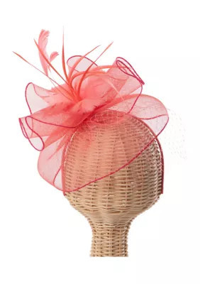 San Diego Hat Company Women's Fascinator Headband with Dainty Feather/Floral Center Accent | Belk