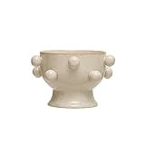 Amazon.com: 9 Inches Round Stoneware Planter with Orbs and Reactive Glaze, Holds 8 Inches Pot, Sp... | Amazon (US)