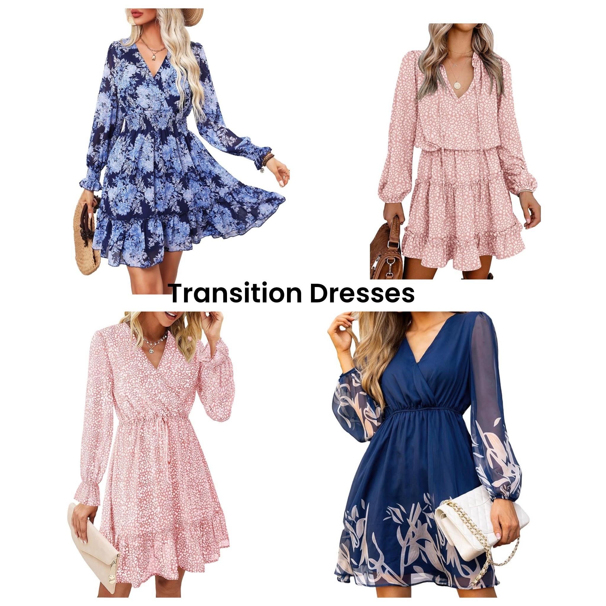 Long sleeved dresses are a great way to transition your wardrobe from Summer to Fall. They provide elegance and a touch in class in these beautiful pink and blue hues although there are over 30 colors and patterns to choose from!

#transitionwardrobe #summertofallclothes #femininedresses 

#LTKSeasonal #LTKStyleTip #LTKOver40