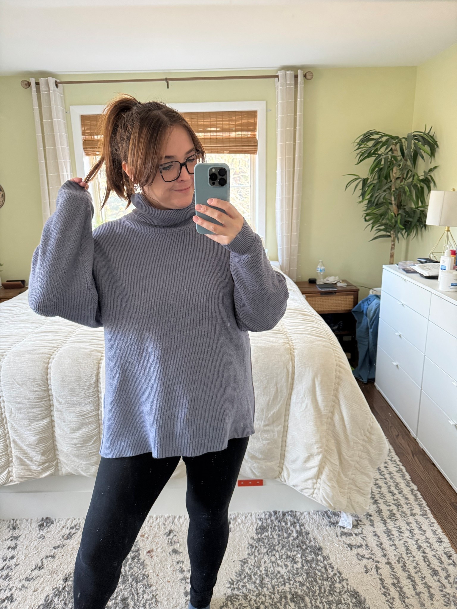 Probably one of my fave turtleneck sweaters ever 😭 I believe this ribbed turtleneck sweater is a small. I typically wear a large in clothing 

#LTKFindsUnder50 #LTKSeasonal #LTKootd