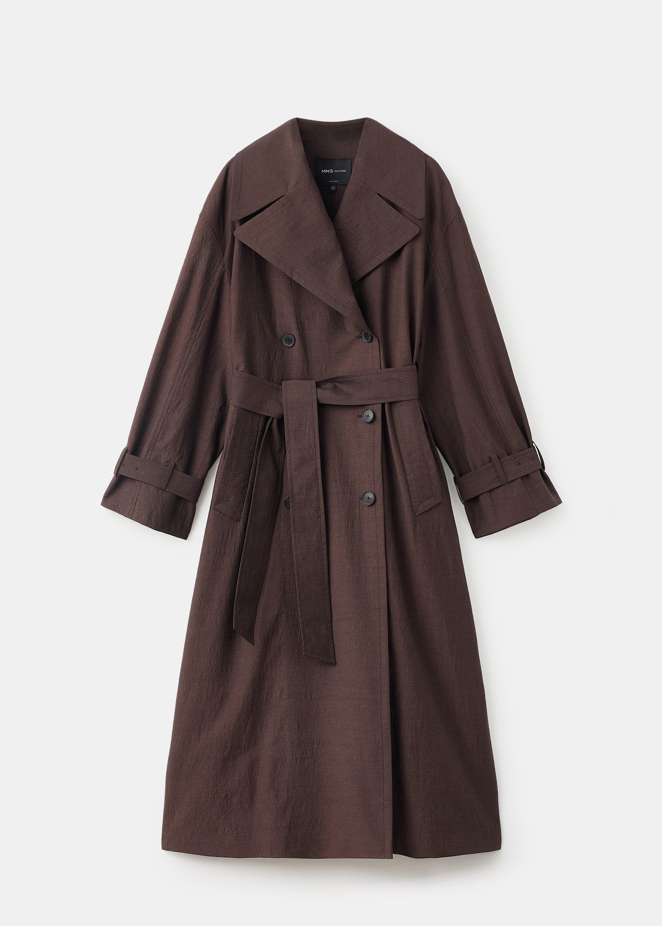 Long virgin wool trench coat - Women | MANGO United Kingdom | MANGO (UK)