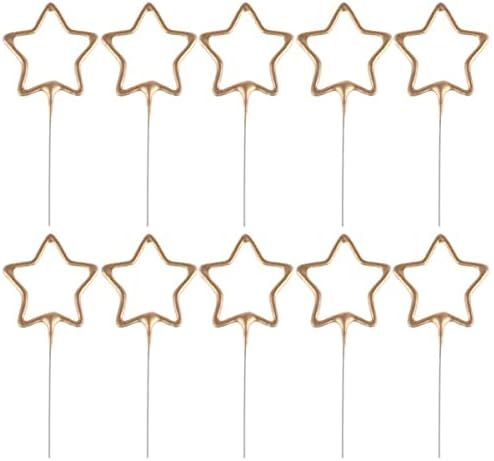 Amazon.com: Hongshen 10PCS Star Shape Birthday Cake Candles Cupcake Toppers Decoration for for Bi... | Amazon (US)