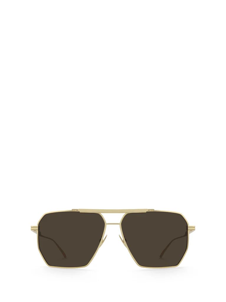 Bottega Veneta Eyewear Pilot Frame Sunglasses | Cettire Global