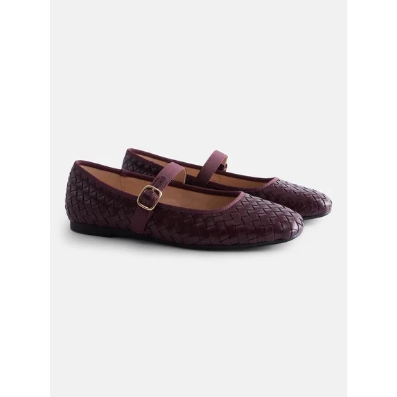 Scenario Women's Woven Mary Jane Flats | Walmart (US)