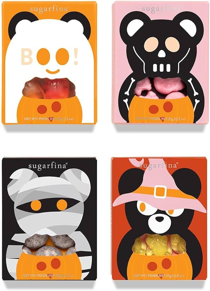 Sugarfina Halloween Trick or Treat 4 Piece Candy Taster Boxes | Amazon (US)