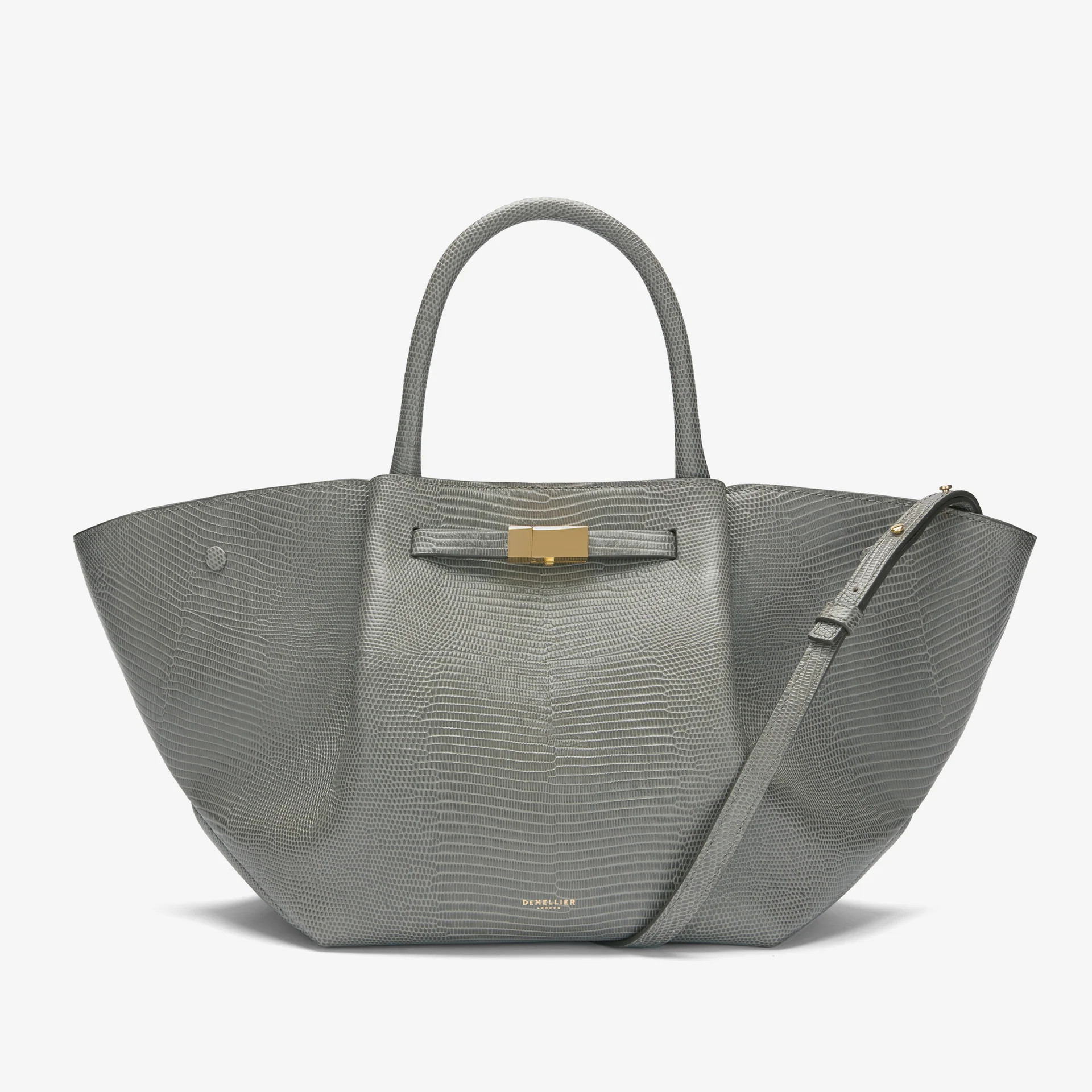 The Midi New York | Stone Grey Lizard-Effect | DeMellier | DeMellier