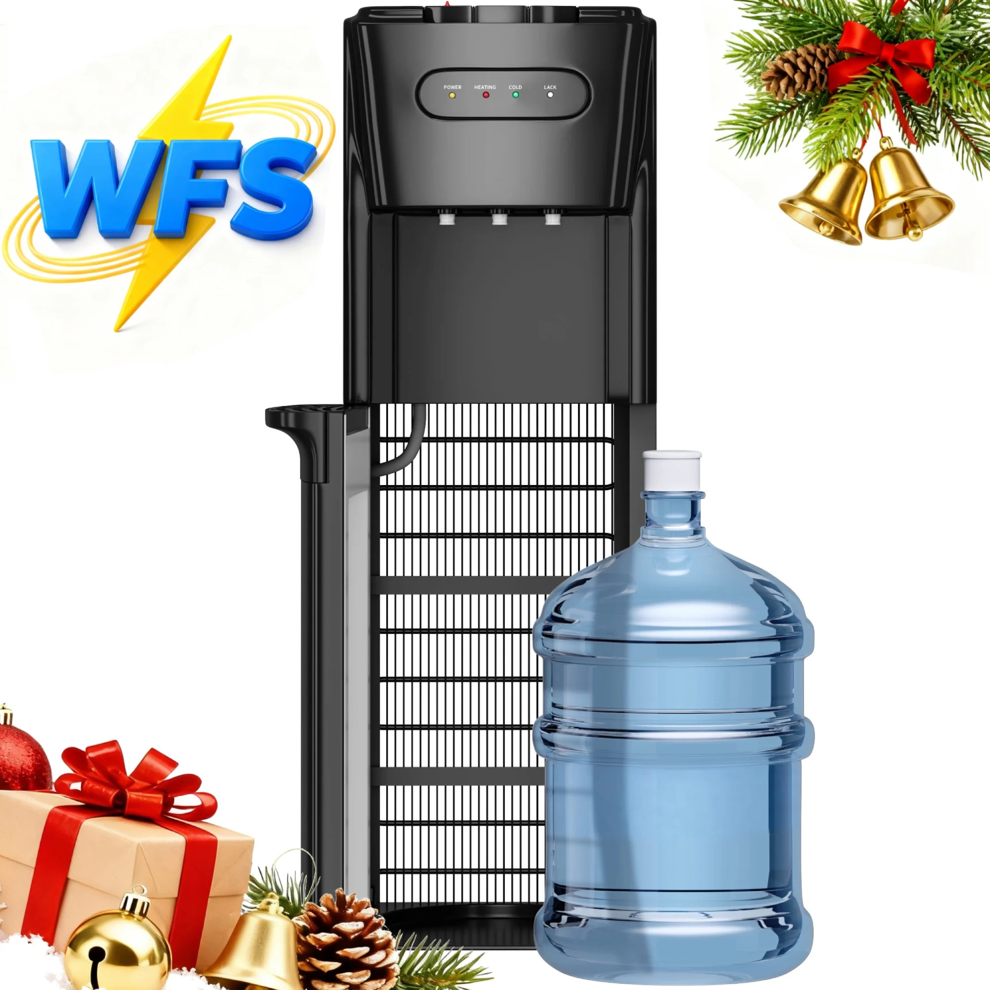 Patiosunny Bottom-Loading Water Dispenser, 3 Temperatures (Hot, Room and Cold), Child Safety Lock... | Walmart (US)