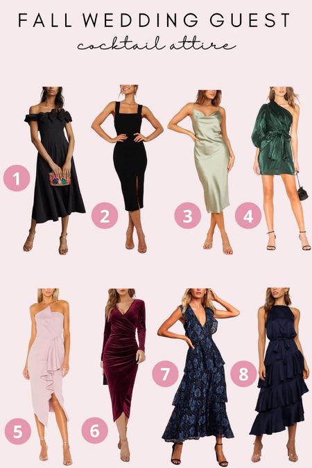 Cocktail wedding guest dresses. Fall wedding guest dresses. Affordable wedding guest dresses  

#LTKSeasonal #LTKunder100 #LTKwedding