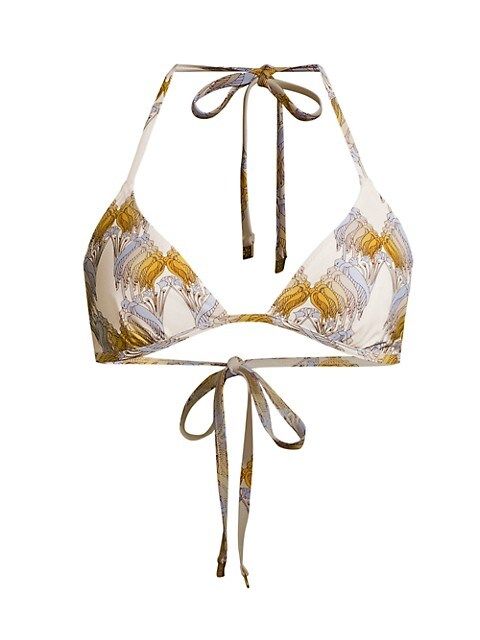 Printed Triangle Bikini Top | Saks Fifth Avenue