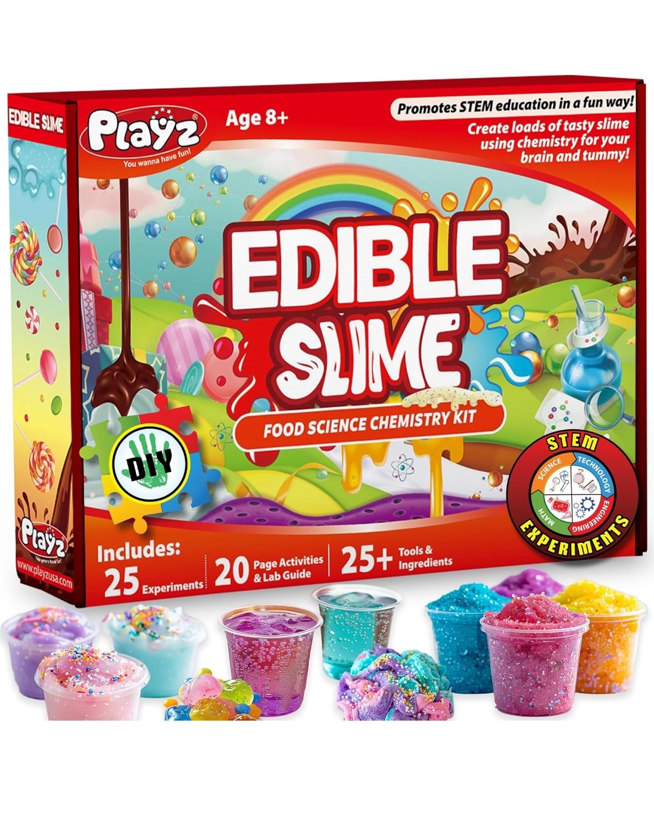Playz Edible Slime Candy Making Science Kit for Kids Ages 8-12 Years Old - Food Science Chemistry Kid Science Kit with 25 Experiments to Make Slime Chocolates, Educational Science Kits for Boy & Girls



#LTKKids #LTKGiftGuide #LTKfoodie