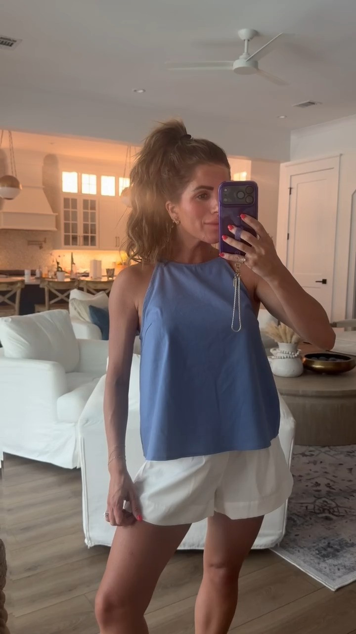 Summer fashion, comfy chic, comfy shorts, chic tank, jess fay 

 #LTKootd #LTKPetite