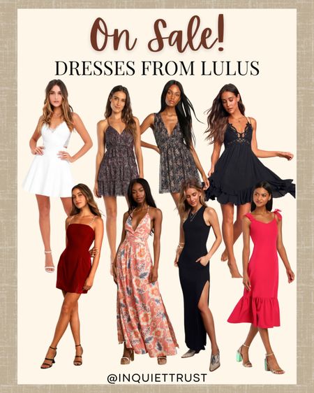 Cute party dresses from Lulus. Now on sale!

#onsalenow #partyoutfitideas #partydress #trendydresses #holidaydress

#LTKsalealert #LTKstyletip #LTKHoliday