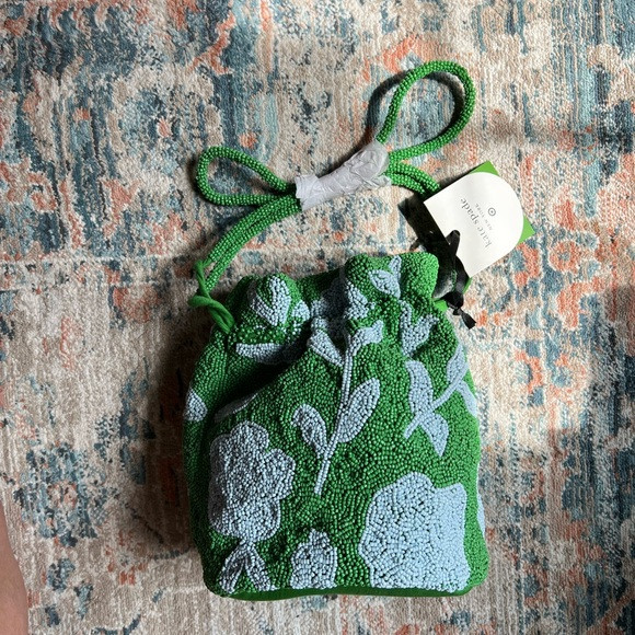 Kate Spade for Target Green and Blue Beaded Drawstring Bag | Poshmark